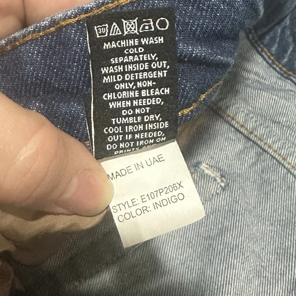 PRPS Men's Barracuda Hiroshima Jeans 100% Cotton Button Fly Indigo - Size 38x34 - Picture 10 of 16